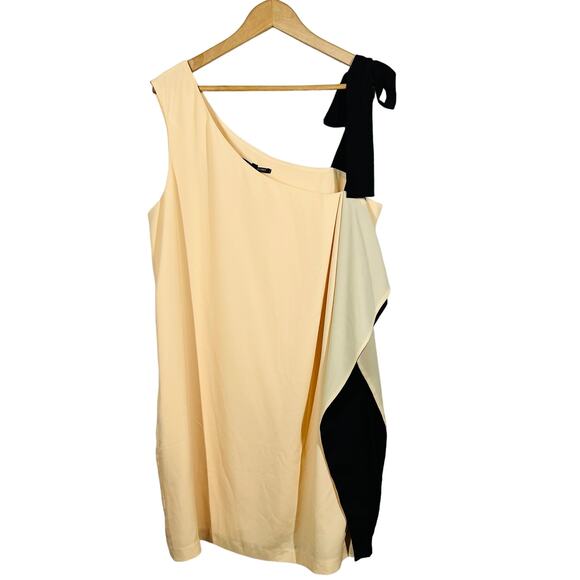 Victoria's Secret Draped Halter Dress Formal Toga Ribbon Tie Black Pink - 14 - Picture 1 of 6